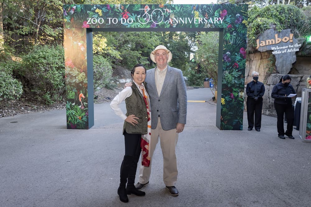 Thailand and Steven Roth at the 30th anniversary of Zoo to Do in Dallas. (Photo by Thomas Garza Photography)