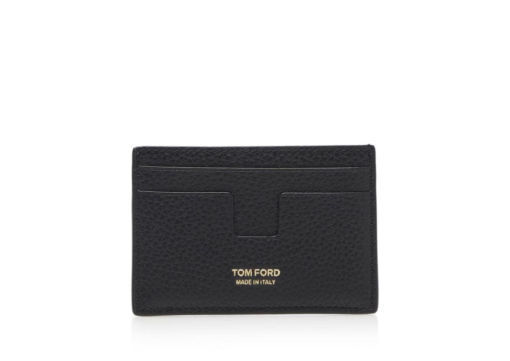 This Tom Ford black grained classic cardholder makes all your leather dreams come true!