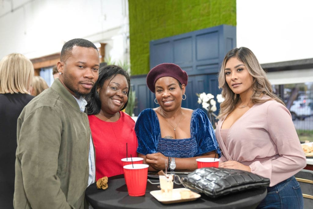 Guests Travis Williams, Charmaine Wynter, Shimon Woods, and Lisbeth Rodriguez