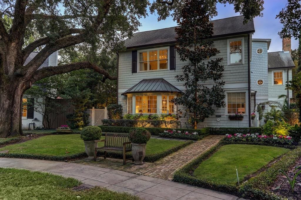 As Dominique Sachse moves on, the River Oaks house she lived in at 1821 Sharp Place during her marriage is listed with Compass' Laura Sweeney. (Photo by TK Images)
