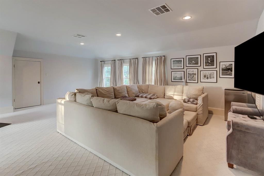 The upstairs family room at 1821 Sharp Place in River Oaks. (Photo by TK Images)