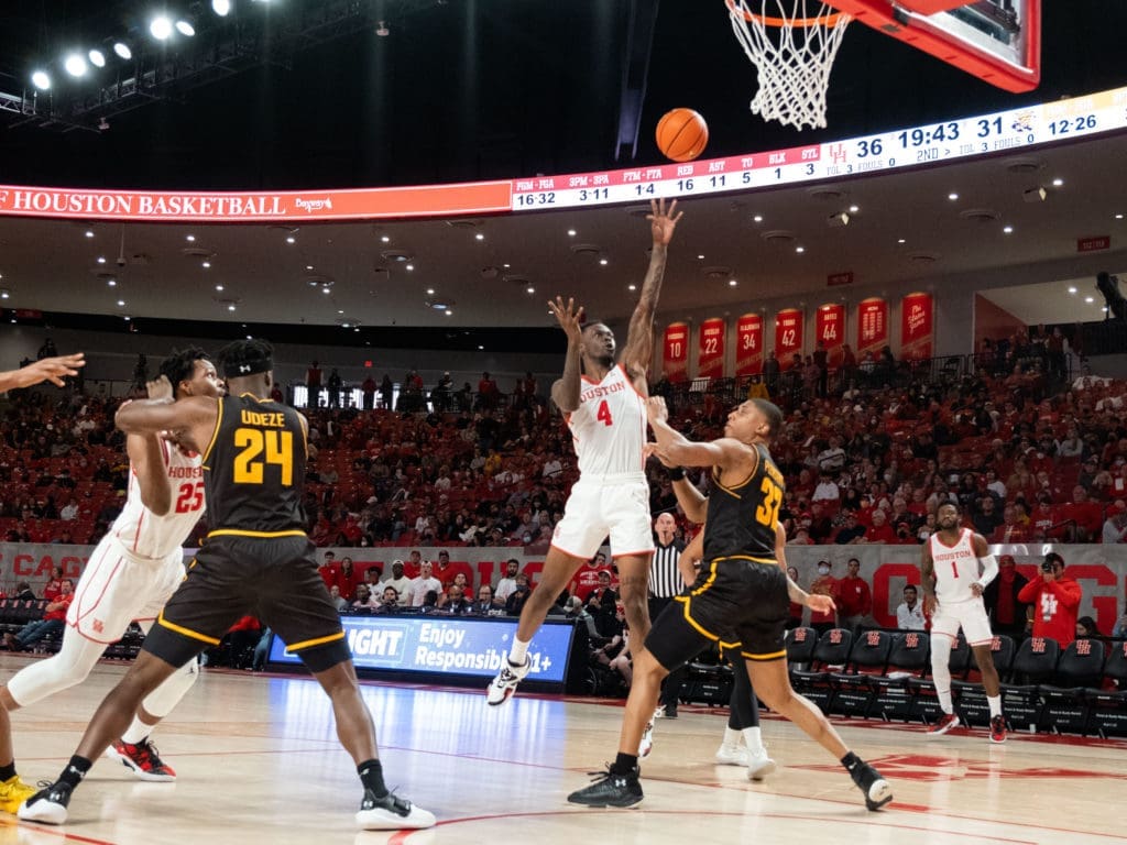 Taze Moore is turning into a stat sheet filler for a UH team without a ton of depth. (Photo by F. Carter Smith)
