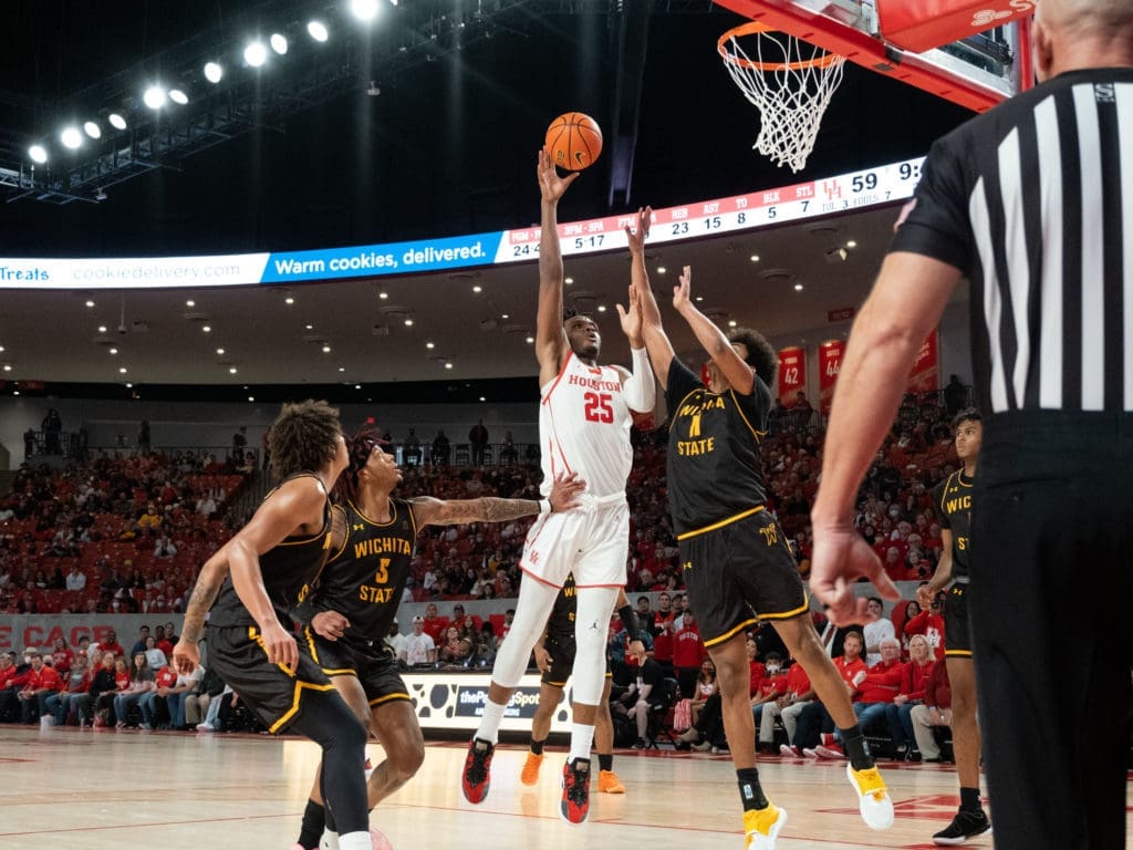 Josh Carlton's throwback post game gives UH a much needed wrinkle.  (Photo by F. Carter Smith)