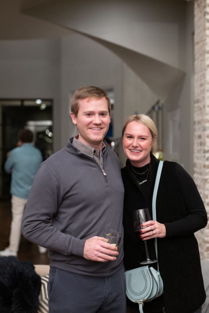 David & Maddy Lassetter at a private collector's party celebrating the opening of artist Christopher Martin's gallery in the Upper Kirby District's Gallery Row in Houston. (Photo by Daniel Ortiz)