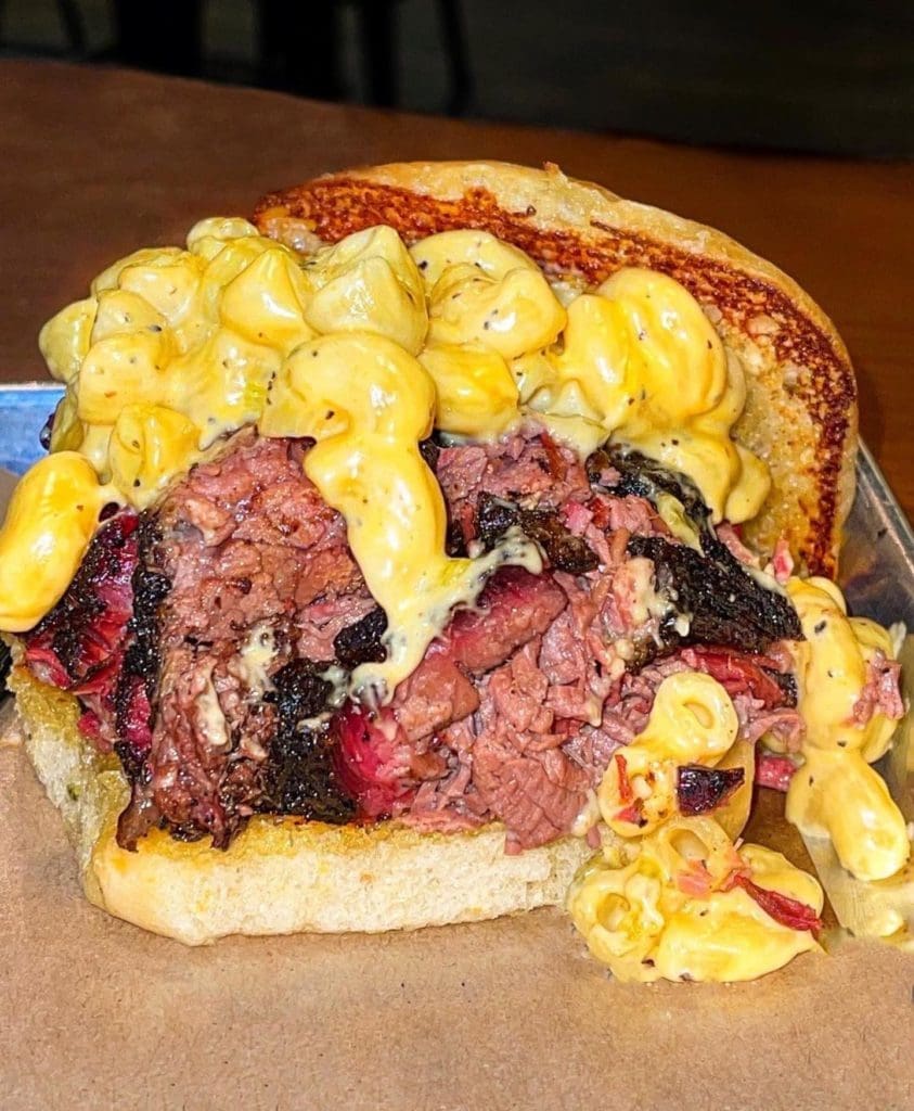 Heim Barbecue's Big Cat Sandwich just celebrated five years on the menu. 