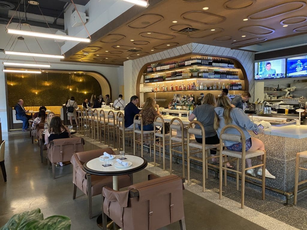While Daily Gather is super family oriented, the bar offers a sophisticated ambience for imbibing. (Photo by Shelby Hodge)