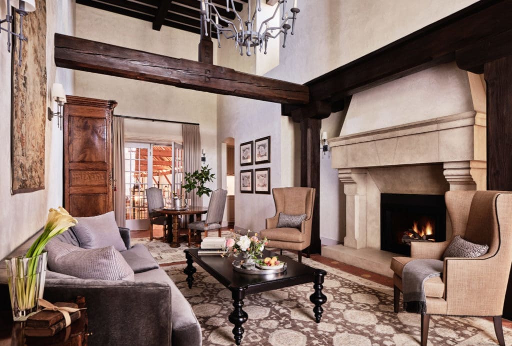 Jordan has three remodeled suites overlooking their stunning estate. 