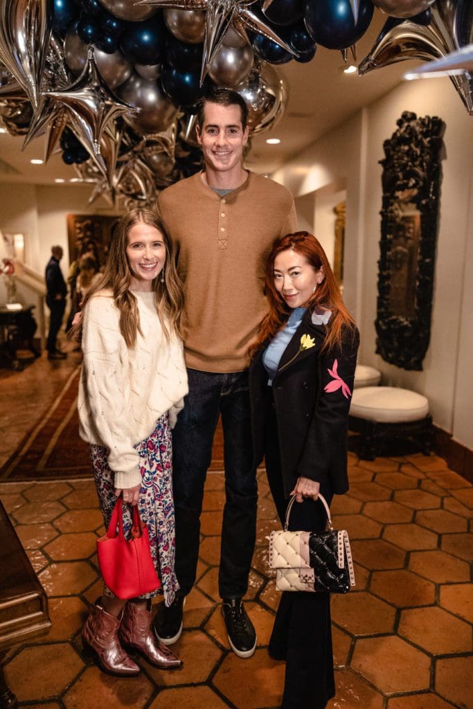 Madison McKinley Isner and John Isner, Tina Chen Craig (Photo by James Coreas)