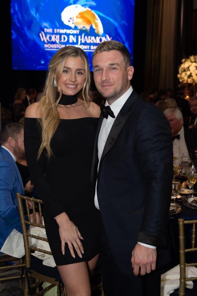 Regan & Alex Bregman at the Houston Symphony Ball held at the Post Oak Hotel. (Photo by Wilson Parish)