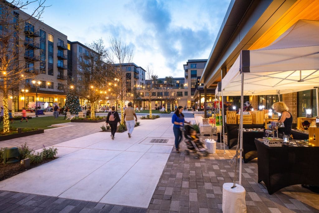 Special events such as this market have already begun at Regent Square Park, a project of GID Development Group.