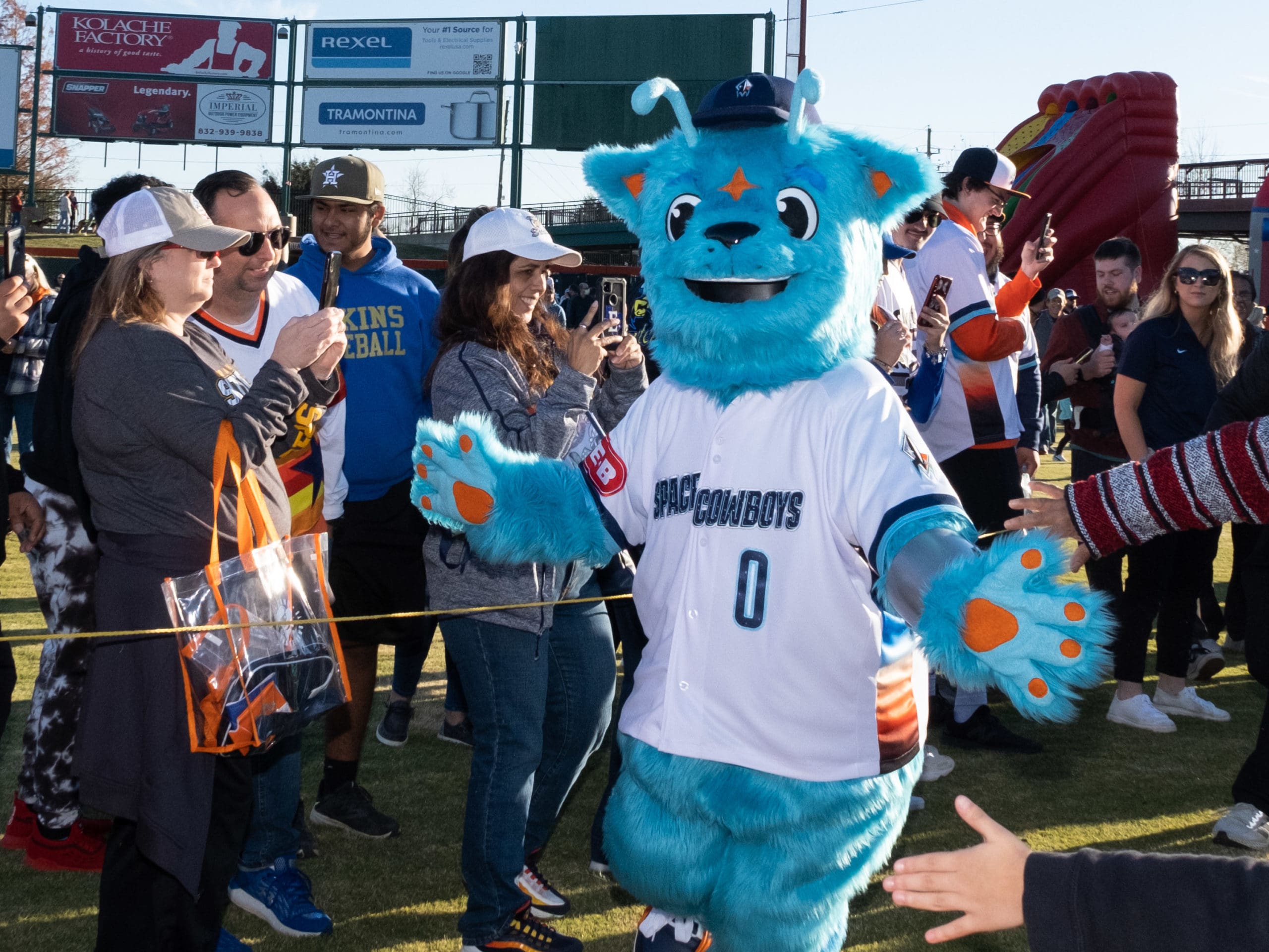 The Houston Astros held a launch party to reveal the Sugar Land Space Cowboys in a re-branding for their Triple A franchise at Constellation Field