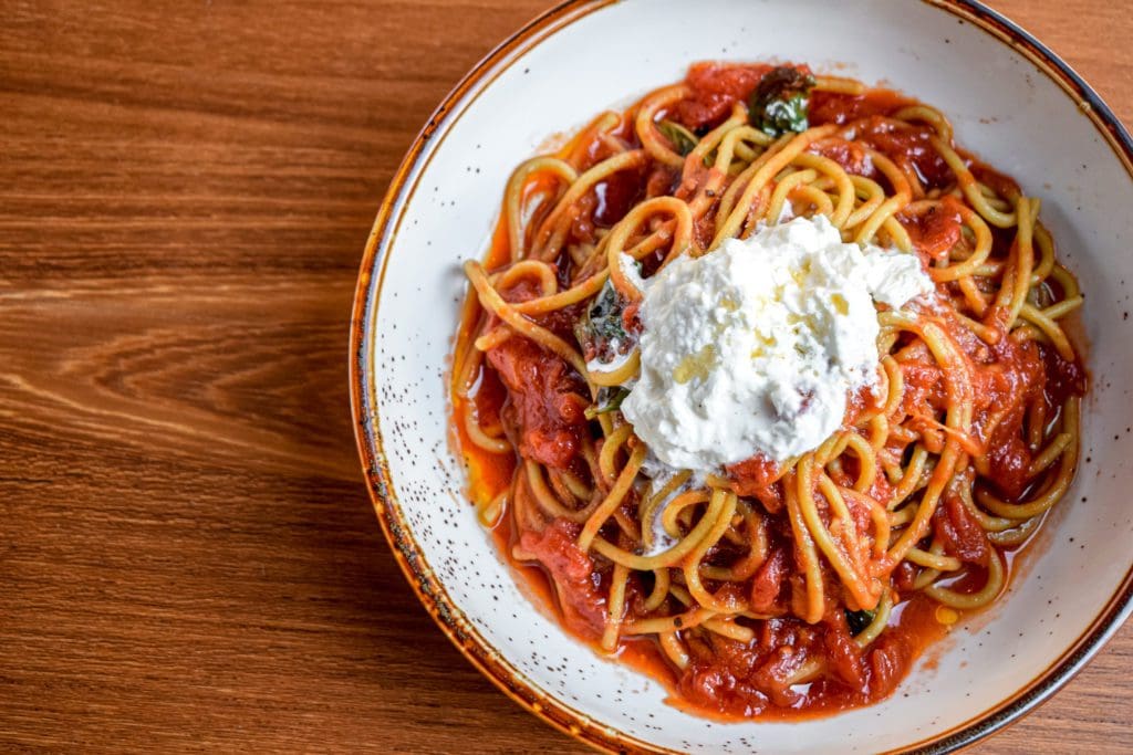 Spaghetti Lola at Daily Gather in City Centre. (Photo by Sabrina Miskelly)