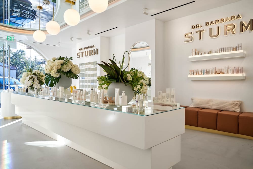 The boutique portion features an extensive selection of Dr. Barbara Sturm products. (Photo by Nathan Schroder)