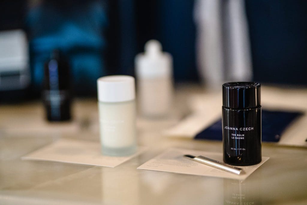 Joanna Czech's moisturizing balm, one of seven, foolproof products in The Kit. (Photo by James Coreas)