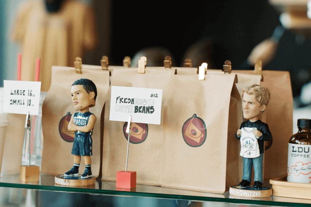 From the Dallas Mavericks to Curb Your Enthusiasm, LDU Coffee keeps it light and fun. (Photo by Stu Conry)