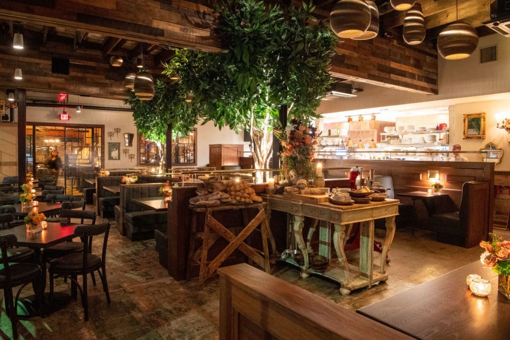 The interior of the new Trattoria Sofia in the Houston Heights. Photo by Michelle Watson