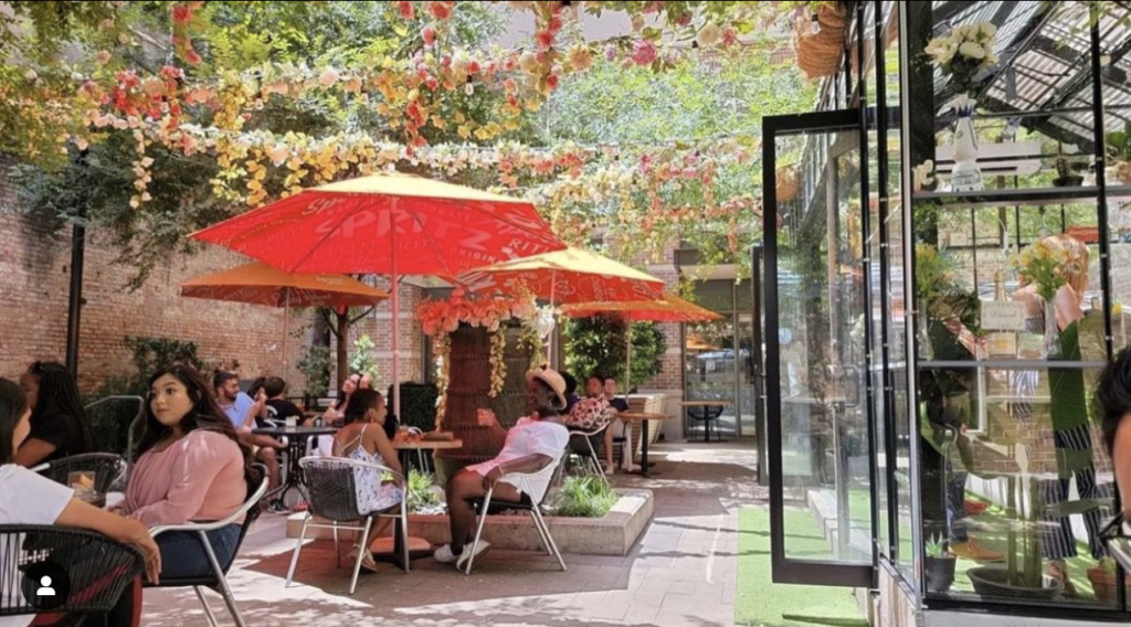 Bravery Chef Hall's Secret Garden in full bloom. (Courtesy of @secretgardenhtx)