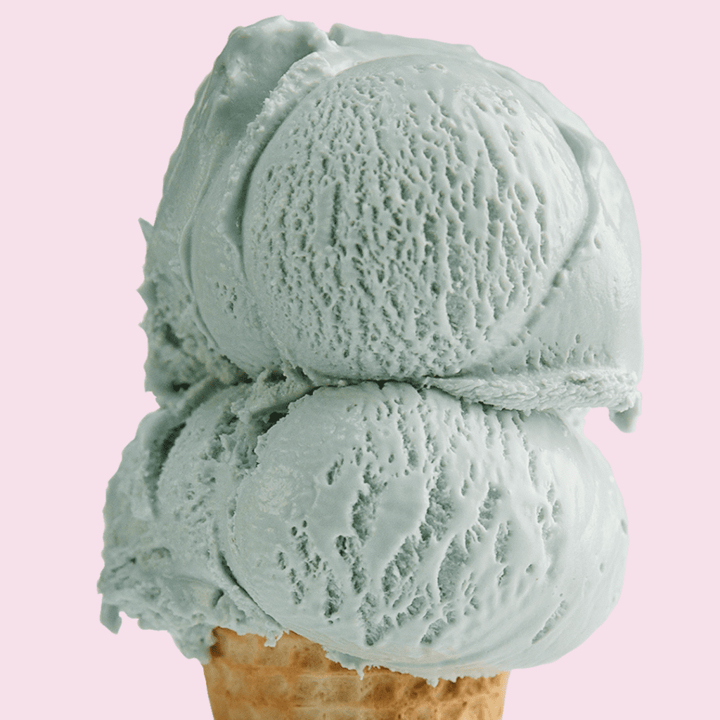 Get it before it's gone, the limited-edition blue jasmine tea ice cream. Photo courtesy of Van Leeuwen.