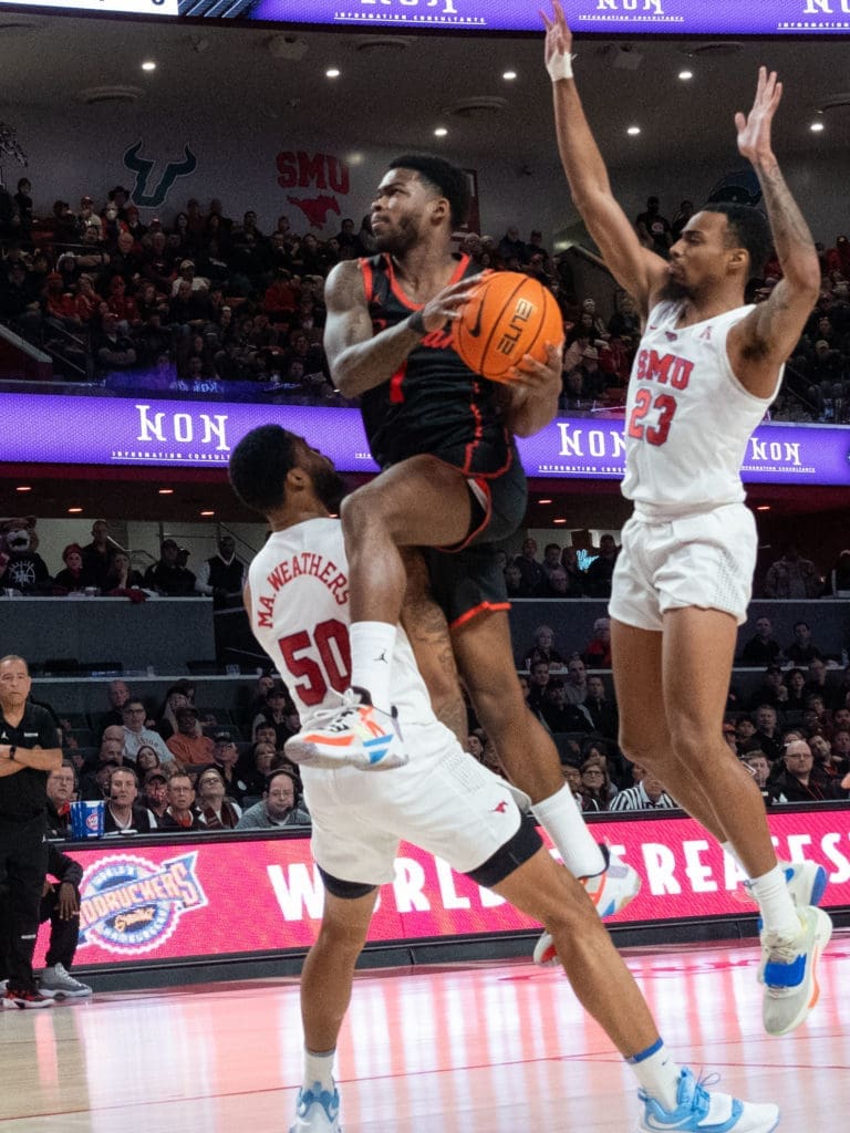 University of Houston point guard Jamal Shead has learned how to break down a defense. (Photo by F. Carter Smith)