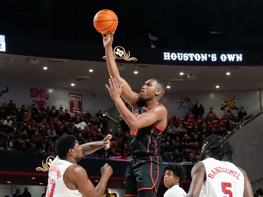 University of Houston forward Fabian White Jr. can score inside and out. (Photo by F. Carter Smith)