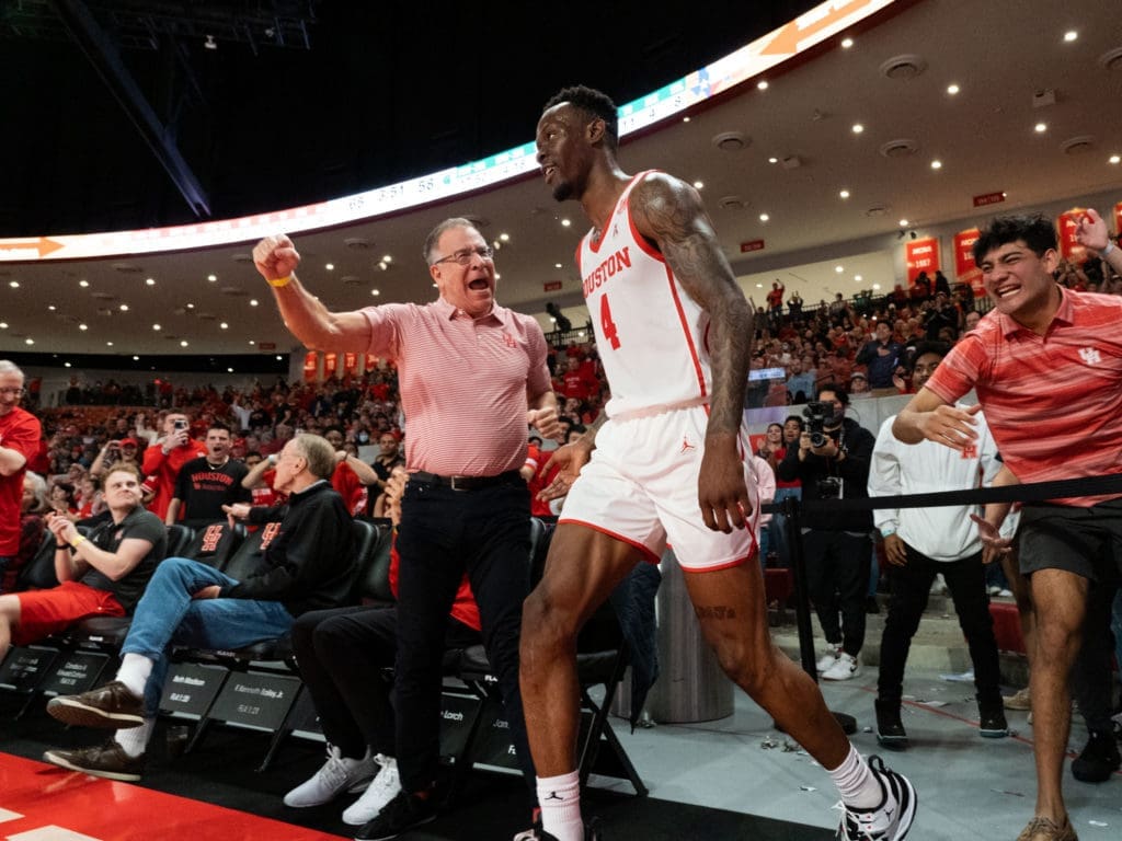 Taze Moore's desire and want to come through on the court for UH. (Photo by F. Carter Smith)