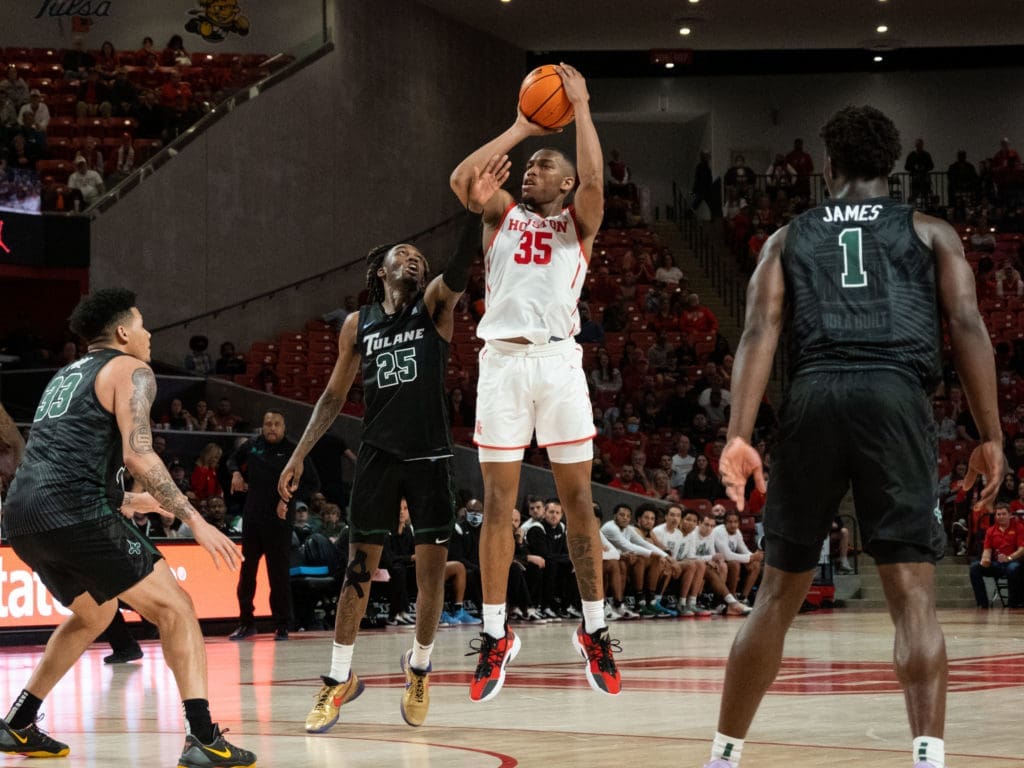 Fabian White Jr.'s relentless work extended his jumper to 3-point range (Photo by F. Carter Smith)