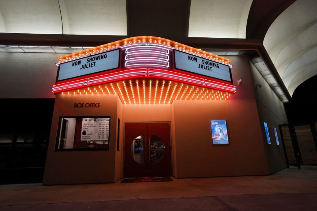 Houston’s New Secret Restaurant is Hidden in a Movie Theater — Slipping Into Juliet’s Golden Speakeasy Vibe