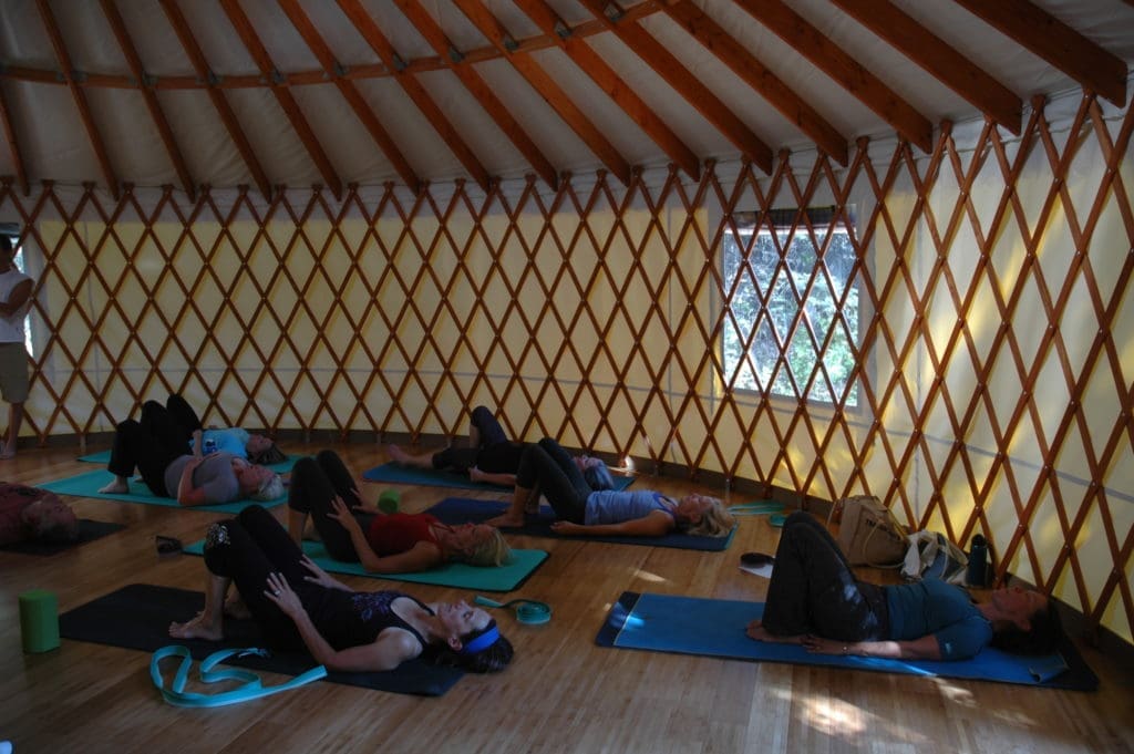 Bitterroot Guest Ranch offers access to a Yoga Yurt in Dubois, WY (courtesy Visit Wyoming)
