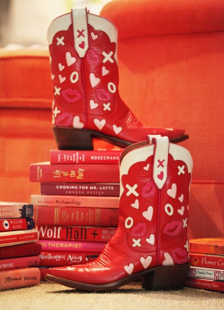 Miron Crosby's Elaine red boot 