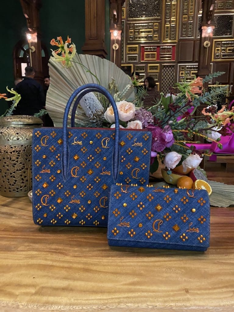 Louboutin was among The Galleria merchants providing colorful pieces for decor at Musaafer. (Photo by Shelby Hodge)