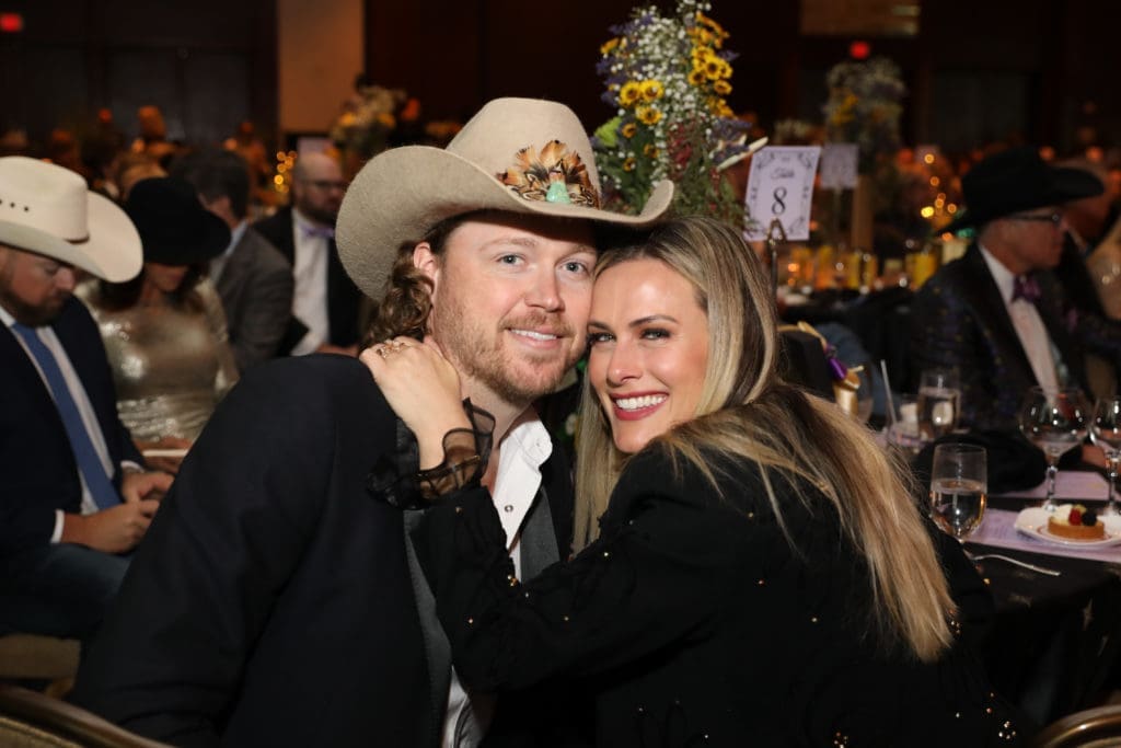 A Thousand Horses' Michael Hobby and wife Caroline at the Turn It Gold gala (Photo by Priscilla Dickson)