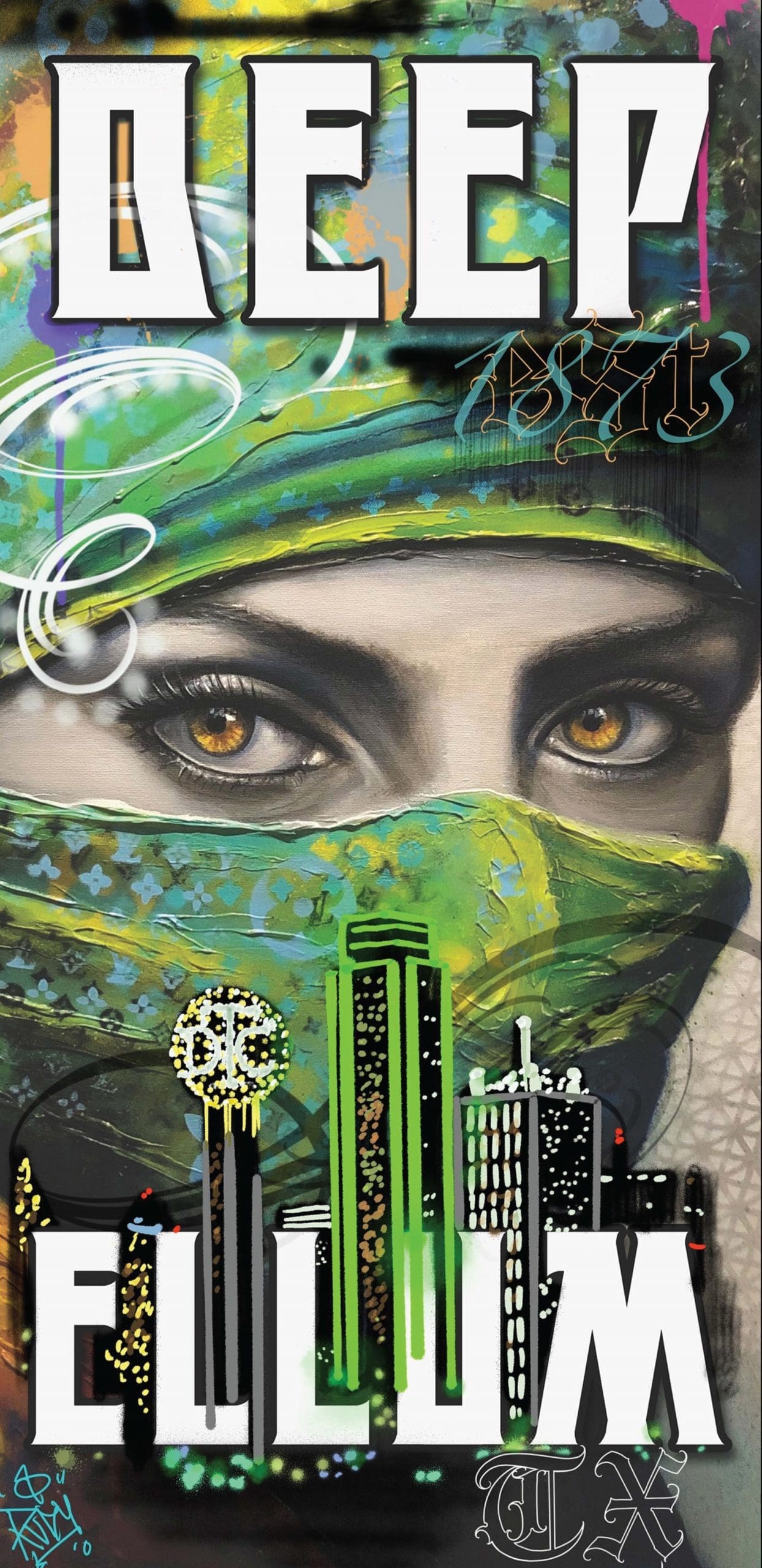 Dallas Tattoo and Art Company's Rudy Hetzer specializes in black and grey realism and lettering. He's also a professional painter.