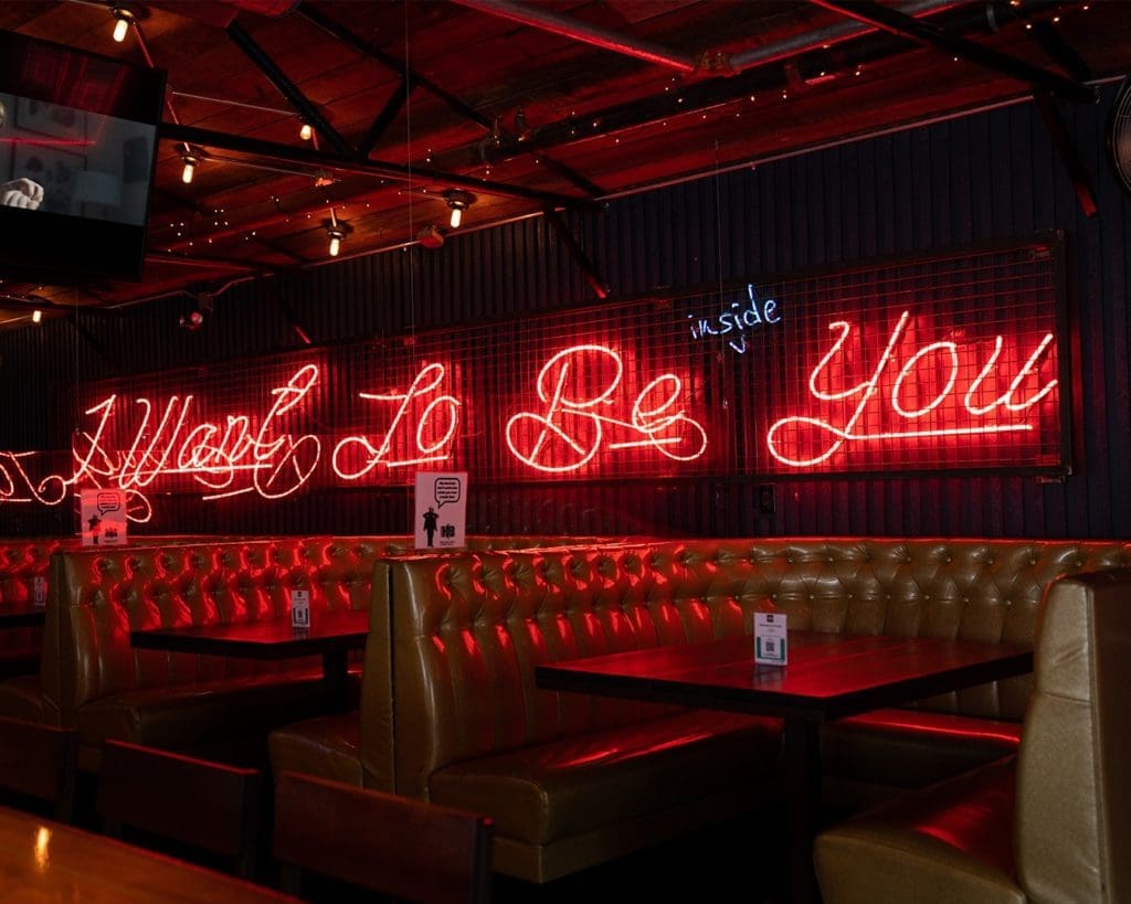 A cheeky choice in decor to adorn HandleBar's "adult wonderland." (Courtesy of HandleBar)
