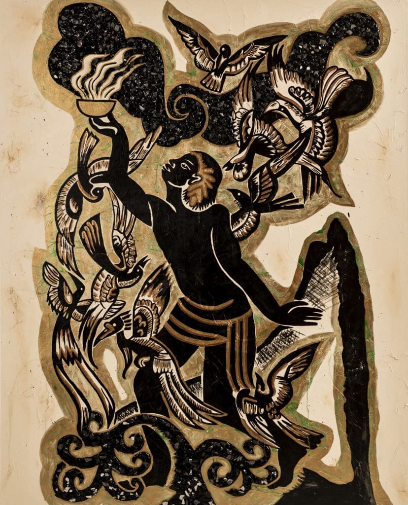Marian Mekhail's "BAKHOOR,"  2021, at Janette Kennedy Gallery