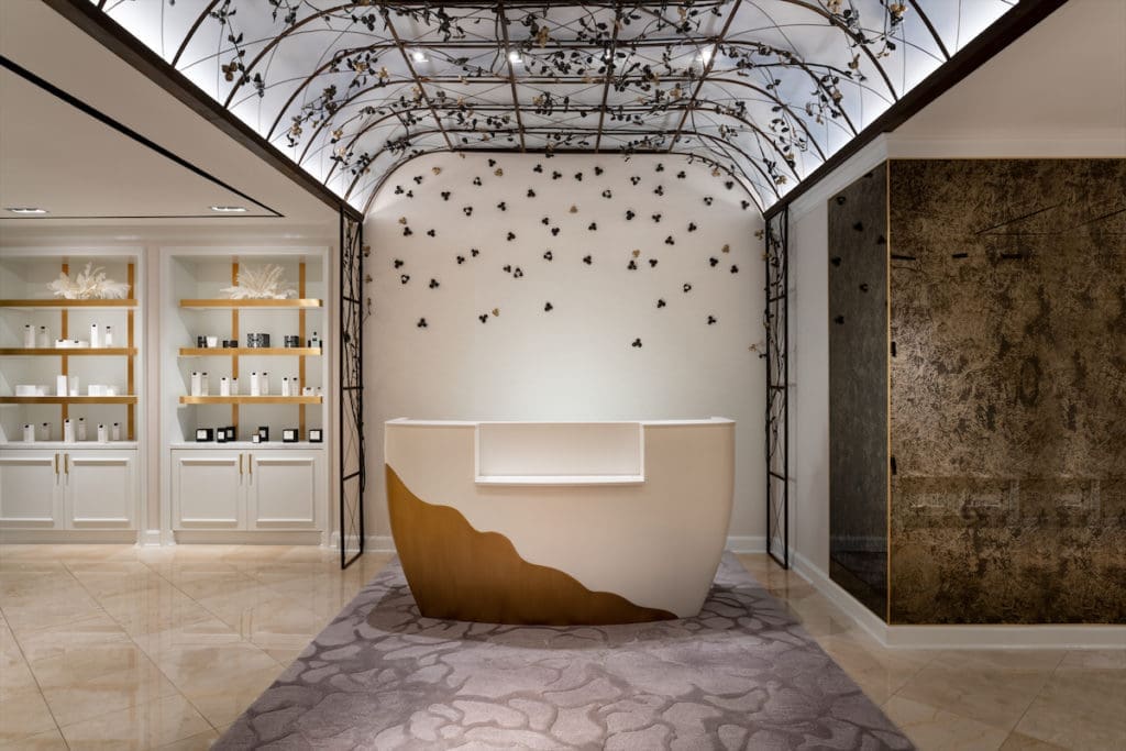 The entrance to The Ritz-Carlton Spa in Dallas' Uptown Neighborhood (courtesy of The Ritz-Carlton, Dallas)