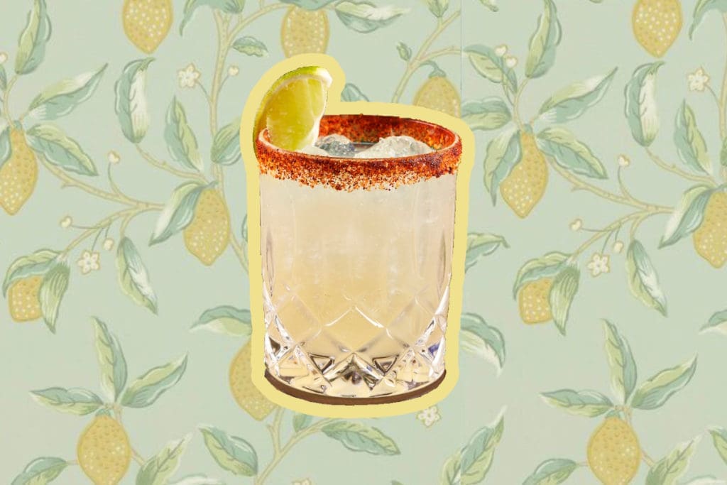 The Texas Margarita (photo courtesy of Rosewood Mansion on Turtle Creek | graphic by PaperCity)