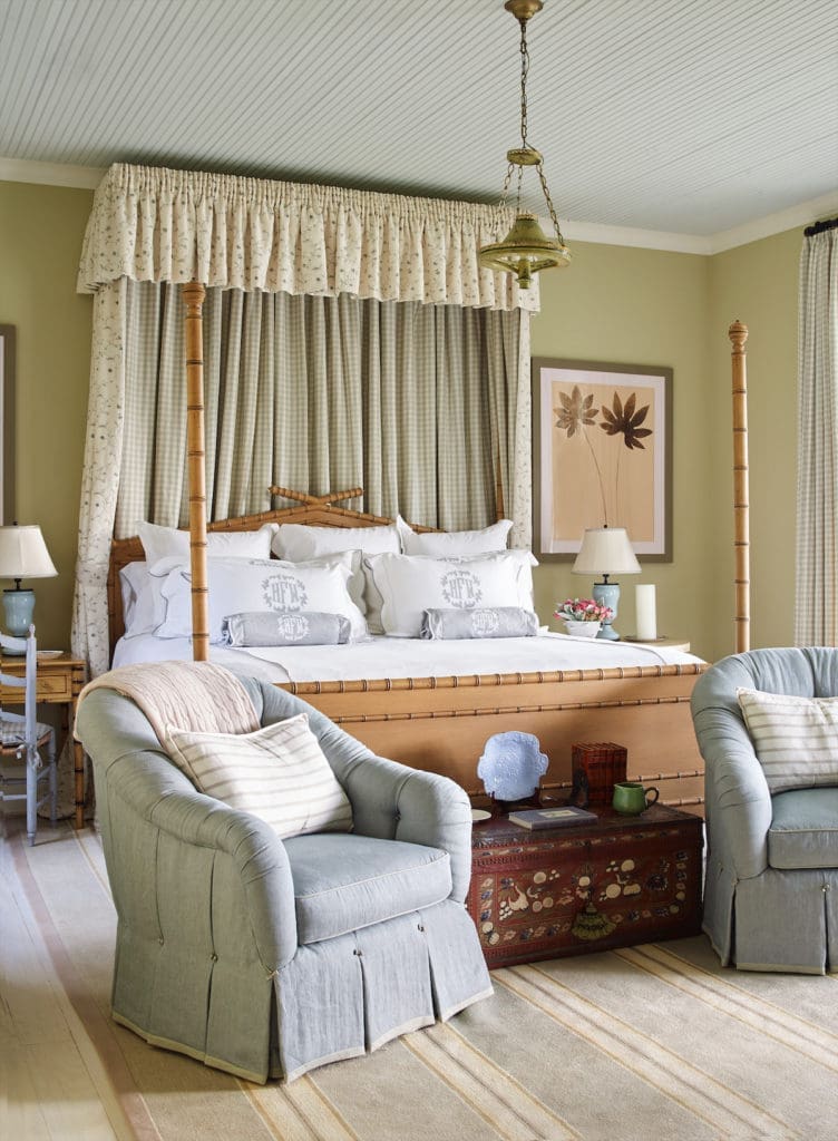 The master bedroom in Rose Cottage. (Photo by Tria Giovan)