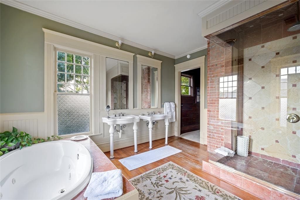 A mix of old and new — with plenty of charm. 