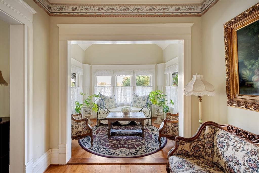 A sun-soaked sitting area. 