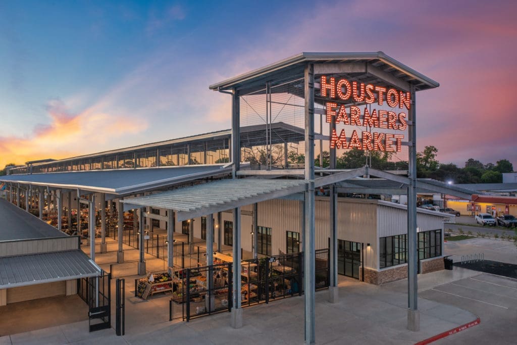 The new and improved Houston Farmer's Market front entrance. (Photo by Michael Craft)