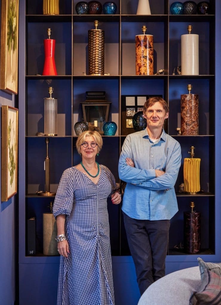 Emma and Hector Finch in their studio