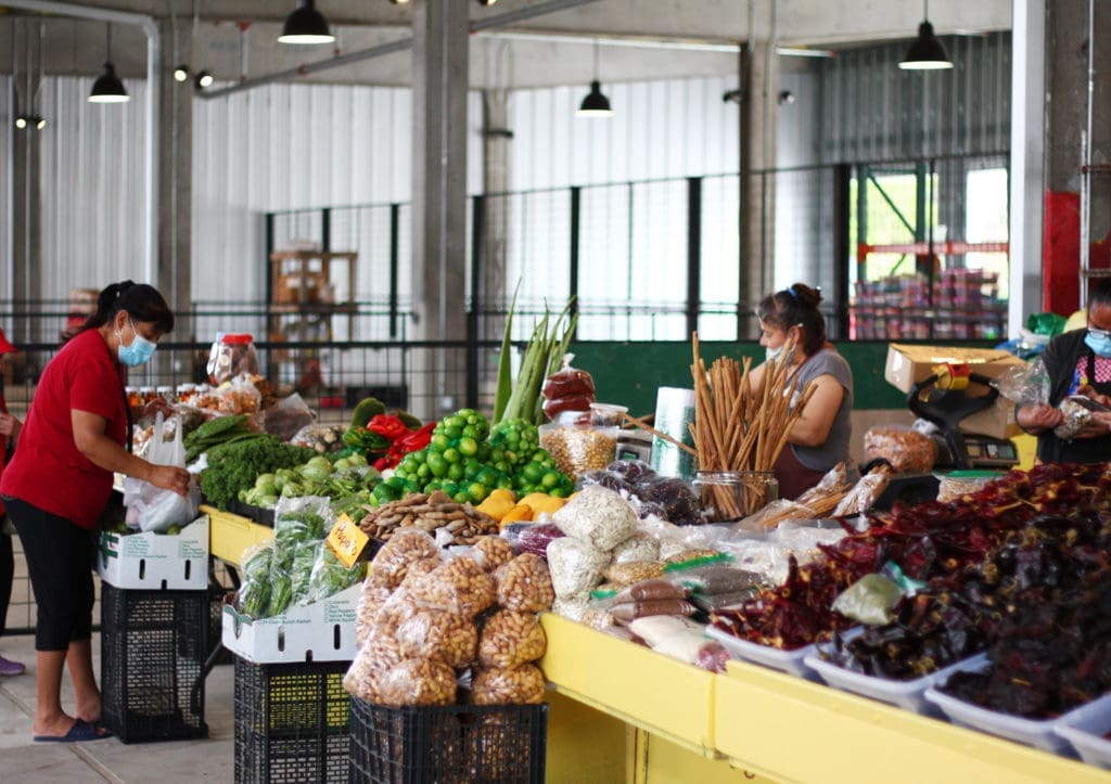 A peek inside the open air stalls inside the Houston Farmers Market. Photo courtesy of the Houston Farmers Market.