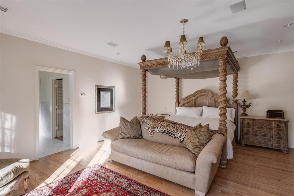 The master bedroom in 4415 Gloster Road. 