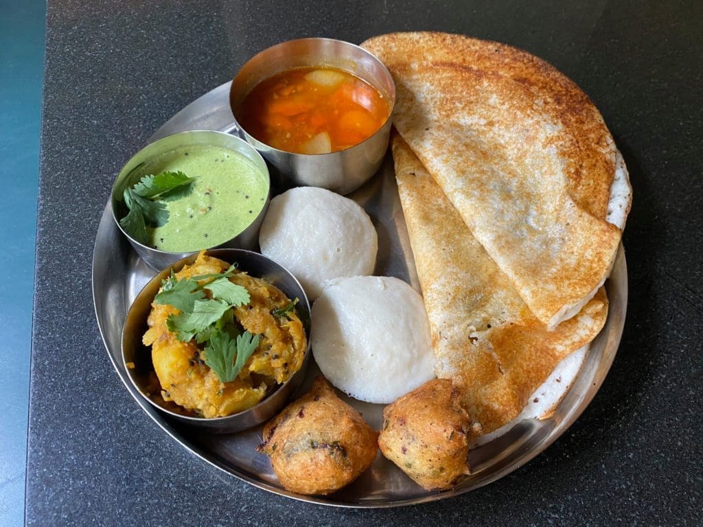 Kalachandji's is Dallas' oldest vegetarian spot. It serves Indian vegan bites in buffet format in East Dallas. (Courtesy)