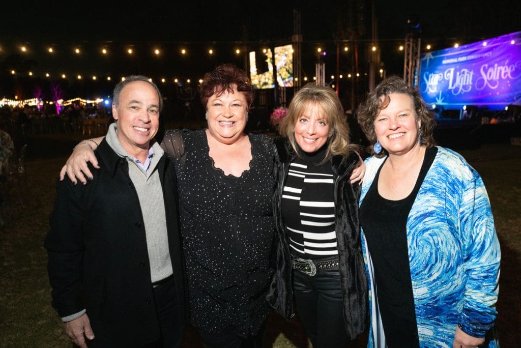 Adam Newar, Tina Sabuco, Amy Rozzell, Shellye Arnold (Photo by Daniel Ortiz, Courtesy of Memorial Park Conservancy)