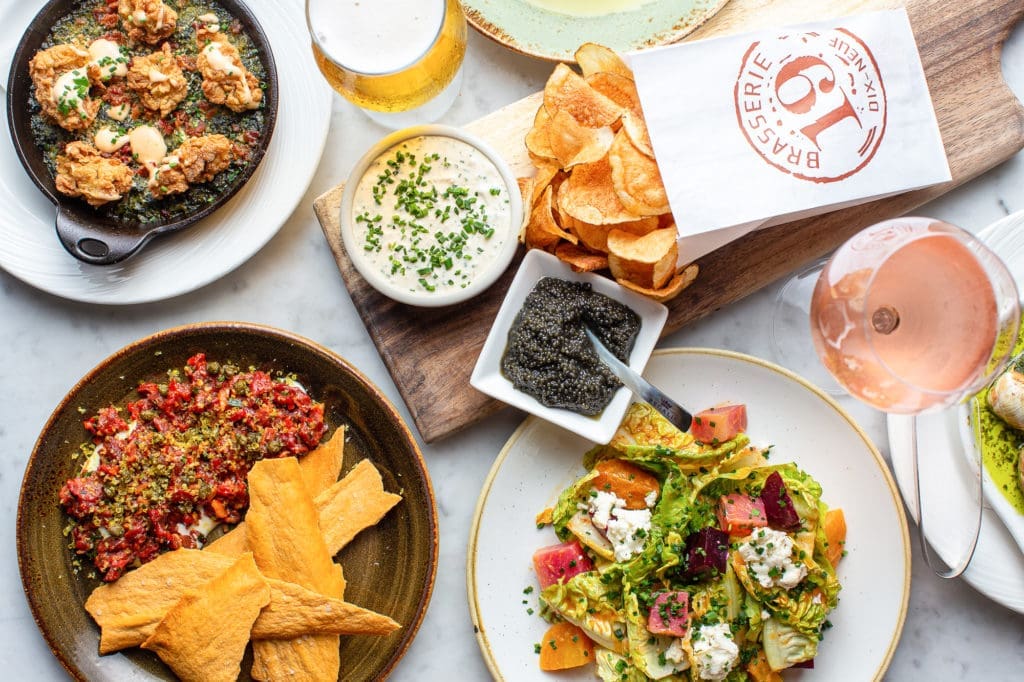 Brasserie 19 retains its original menu while adding dishes created to appeal to the chichi crowd that hangs there. (Photo by Andrew Hemmingway)