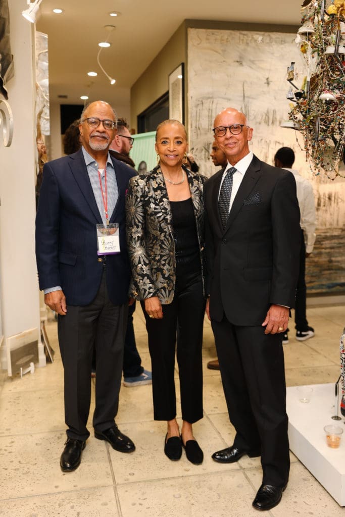 Barry Barnes, honorary chairs Cheryl & Percy Creuzot (Photo by Johnny Than)