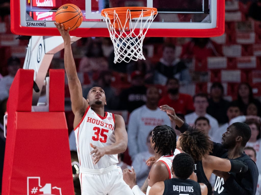 University of Houston forward Fabian White Jr. has become a go-to scorer. (Photo by F. Carter Smith)