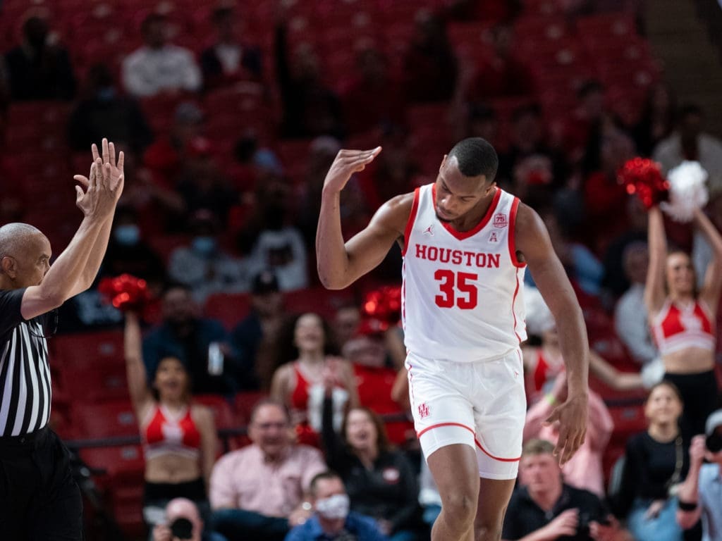 University of Houston forward Fabian White knows how to shoot the three and make sweet music. (Photo by F. Carter Smith)