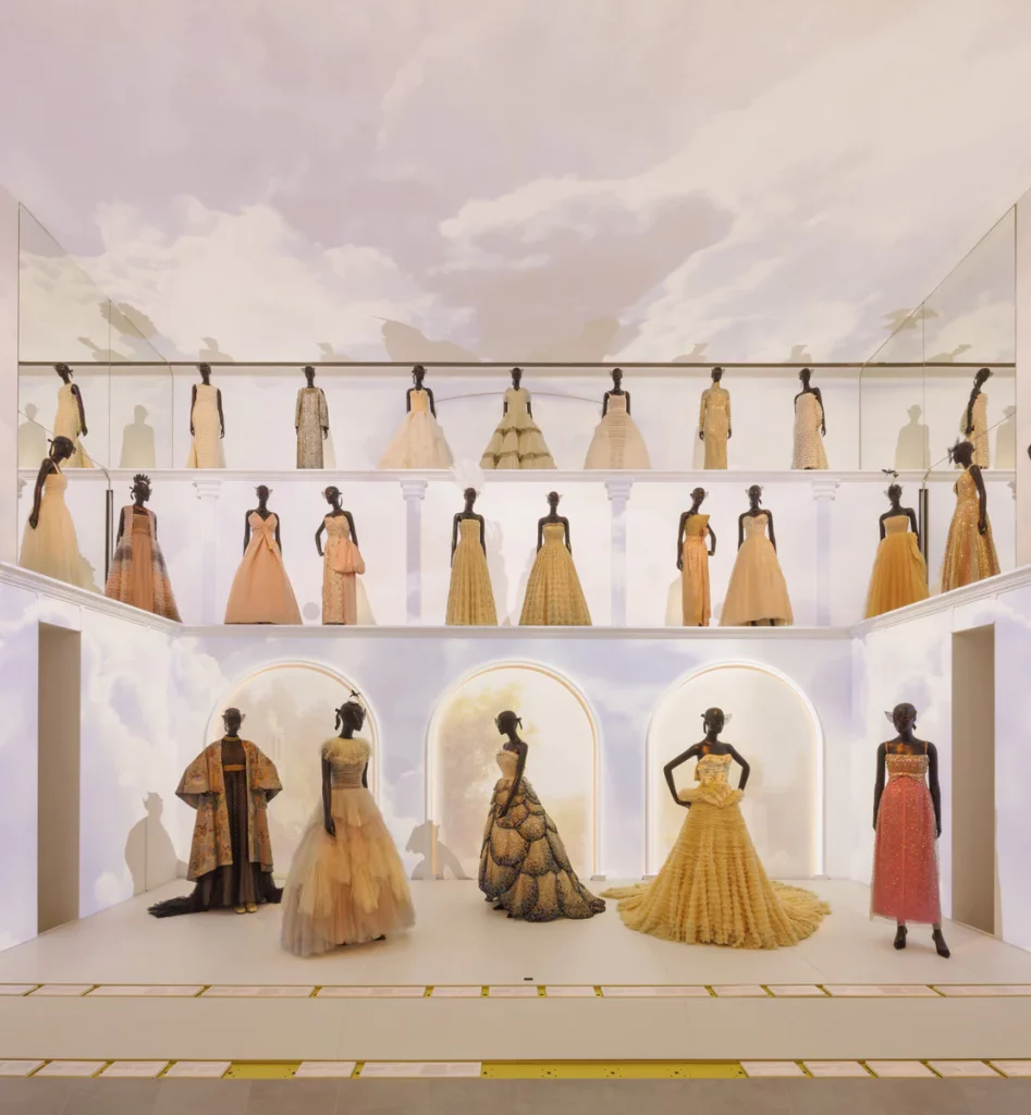The new La Galerie Dior, museum addition takes you one a tour of the history of the iconic fashion house.  (Photo by  © Kristen Pelou)